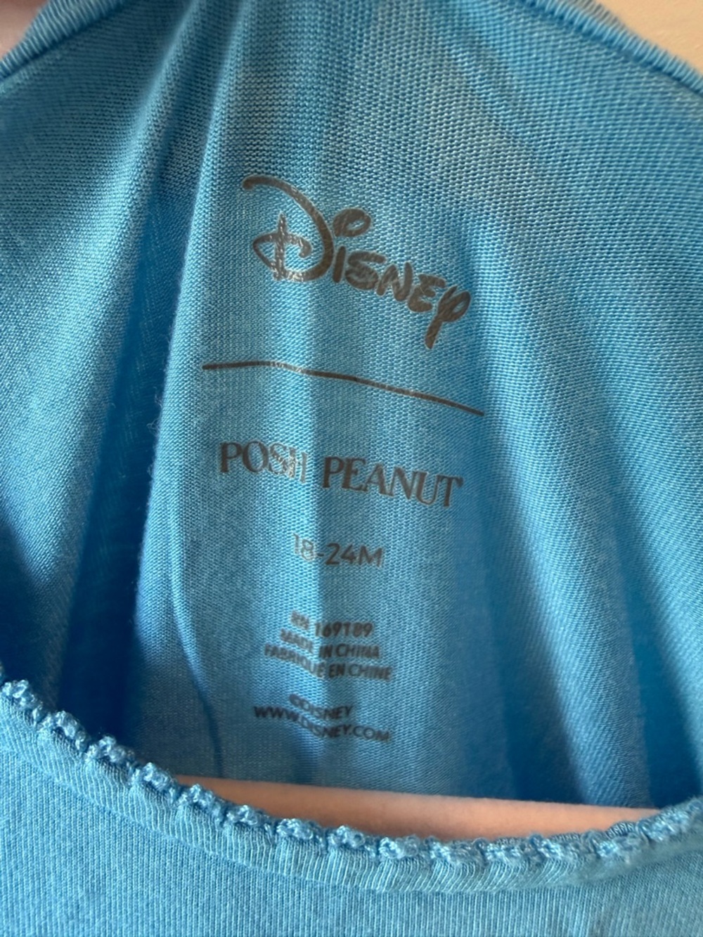 Posh Peanut Disney Princess Cinderella Blue Girl Tulle Bamboo Bodysuit Onesie - Picture 6 of 9